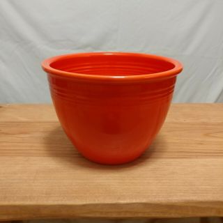 Vintage Homer Laughlin HLCo Fiesta Red Mixing Bowl 1 W/Bottom Rings 1936 - 1938 7