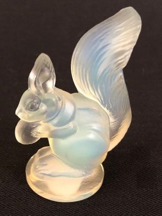 Vintage Sabino French Opalescent Glass 3 " Squirrel Figurine