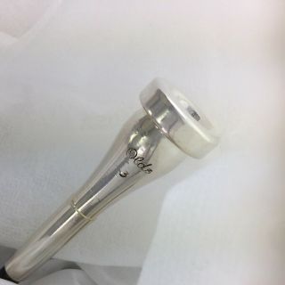 Trumpet Olds 3 Vintage Mouthpiece Finish Silver Plate.
