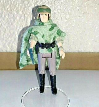 Vintage 1984 Star Wars Princess Leia In Endor Combat Poncho Near Complete