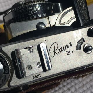 Kodak Retina IIIC 3C Camera Schneider - Kreuznach Retina - Xenon f2.  0 50mm Lens 3