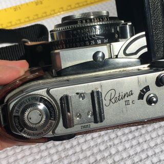 Kodak Retina IIIC 3C Camera Schneider - Kreuznach Retina - Xenon f2.  0 50mm Lens 7