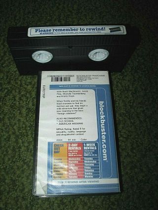 EUROTRIP Vintage VHS tape (BLOCKBUSTER VIDEO Case) 2