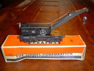 Lionel O Scale Train No.  2460 Operating Work Crane And Vintage Box