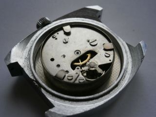 Vintage gents JUMP HOUR wristwatch RUHLA mechanical watch spares 7