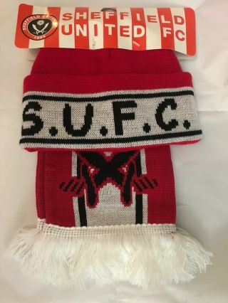 Vintage Sheffield United Hat And Scarf Never Opened