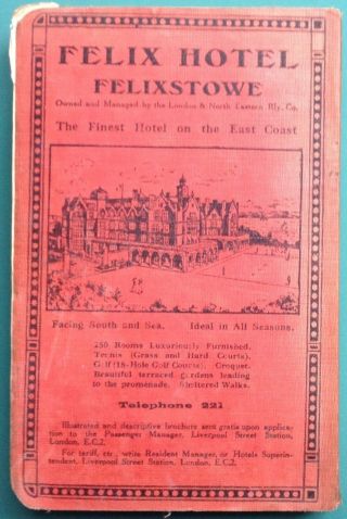 Ward Lock Red Guide - Felixstowe 4th edition revised Vintage Illustrated Guide 2