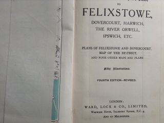 Ward Lock Red Guide - Felixstowe 4th edition revised Vintage Illustrated Guide 5