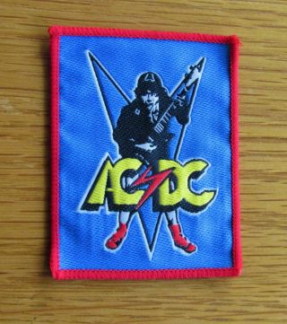 Ac/dc Angus Young Vintage Sew On Patch From The 1980 