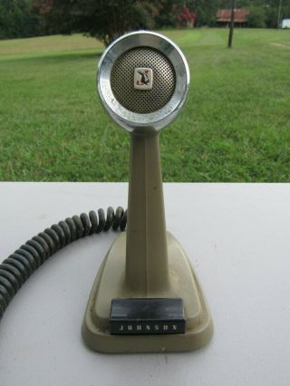 Vintage Johnson Microphone Ham / Cb Radio,  Model 250 888 2e,  Parts Or Restore