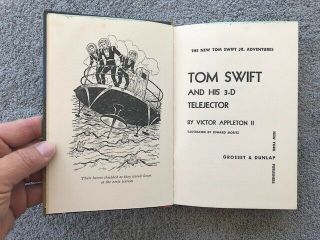 Tom Swift Jr 24 1964 Tom Swift and His 3 - D Telejector Victor Appleton 3