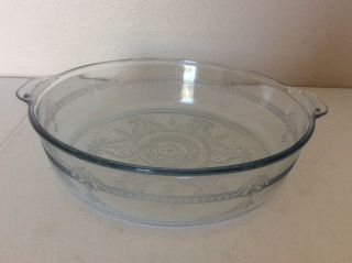 Vintage Fire King Philbe Sapphire Blue Cookware Baker Roaster Dish 10 1/2”