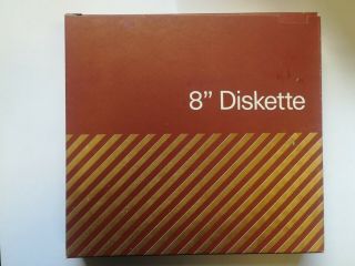 10x Vintage 8inch Floppy Disc,  Izot Blank 8 " 8 Inch Floppy Diskettes,  W Box,