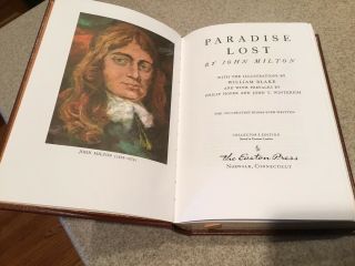 Paradise Lost,  Collector’s Edition,  The Easton Press 3