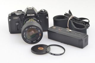 Exc,  Ricoh Xr - 7 35mm Slr Camera W/28 - 70mm Zoom,  Winder,  Strap,  Uv,  Fully