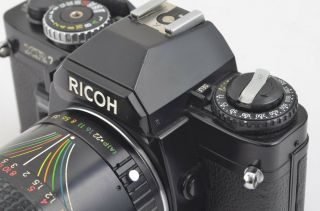 EXC,  RICOH XR - 7 35mm SLR CAMERA w/28 - 70mm ZOOM,  WINDER,  STRAP,  UV,  FULLY 6