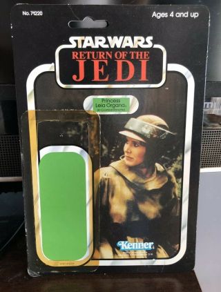 Vintage Kenner Star Wars Rotj Princess Leia Organa 77 Card Back