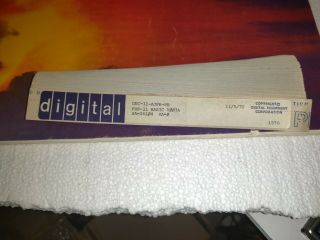 1970 Dec Pdp - 11 Basic V007a Paper Tape Program