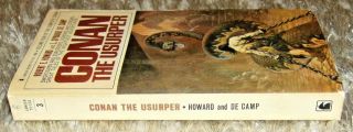 Robert E.  Howard,  L.  Sprague de Camp,  CONAN THE USURPER Vintage 1967 PB Novel 3