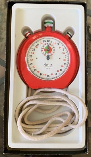 Vintage Sears Swiss Stopwatch Switzerland Made Style 19925