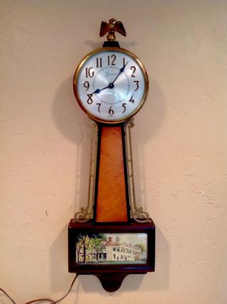 Vintage Sessions Mount Vernon Banjo Electric Wall Clock -.