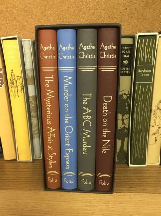 2014 Folio Society Agatha Christie Box Set Hercule Poirot Novels