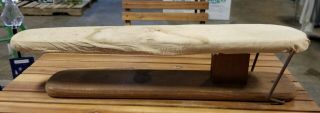 Vintage Sleeve Table Top Ironing Board Rustic Laundry Decor