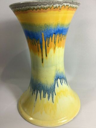 Shelley Art Deco Vintage Drip Glaze Pottery Vase No.  931 1925 - 45 England.
