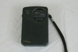 Vintage Optimus 12 - 794 Am/fm Portable Pocket Travel Transistor Radio 12 - 794