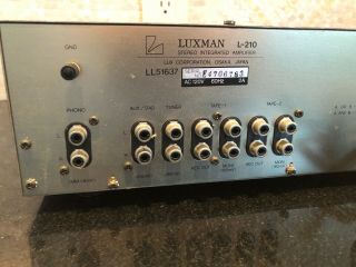 Luxman L - 210 Stereo Integrated Amplifier Perfect 7
