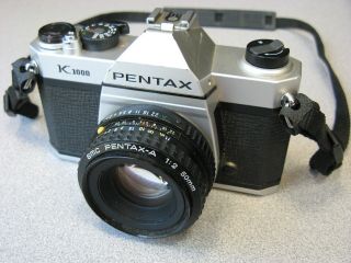 Pentax K1000 35mm Slr Film Camera & 50mm Lens,  Classic Choice For Student,