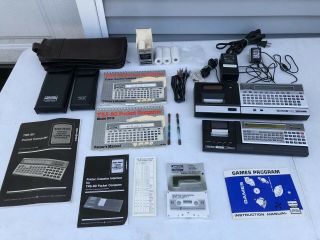 Qty 2 Radio Shack Trs - 80 Pocket Computers 2 Printer Cassette Interface Manuals,