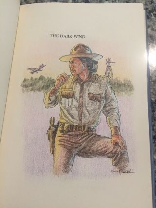 The Dark Wind By Tony Hillerman Signed 1st Edition Colored Print 2