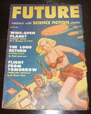 Future Combined With Science Fiction Stories September/october 1950 Vintage Pulp
