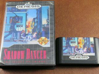 Vtg Sega Genesis Shadow Dancer - Secret Of Shinobi Retro Fight Game,  One Owner