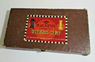 Vintage E.  S.  Lowe Magnetic Staunton Chess Set No.  815 Games