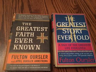 2:vtg 1949 Fulton Oursler:greatest Faith Ever Known & Greatest Story Ever Told