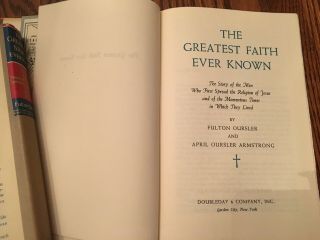 2:VTG 1949 Fulton Oursler:Greatest Faith Ever Known & Greatest Story Ever Told 5