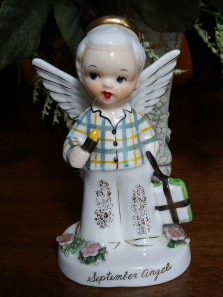 Vintage National Potteries Co.  Napco Japan September Angel Boy C1956