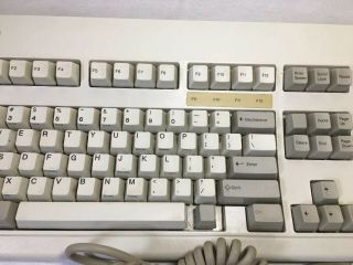 vintage 1984 IBM KEYBOARD model M 1394064 w/ removable cord clicky keys 3