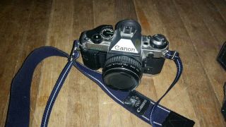Vintage Canon AE - 1 Program 35mm Camera w/ 1986 Olympic w/ Multi Lenses 6