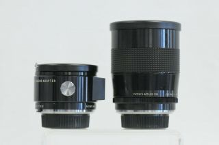 Vivitar Series 1 90mm F2.  5 Macro Lens w/Caps & Macro Adapter MD Mt. 3