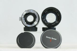 Vivitar Series 1 90mm F2.  5 Macro Lens w/Caps & Macro Adapter MD Mt. 5