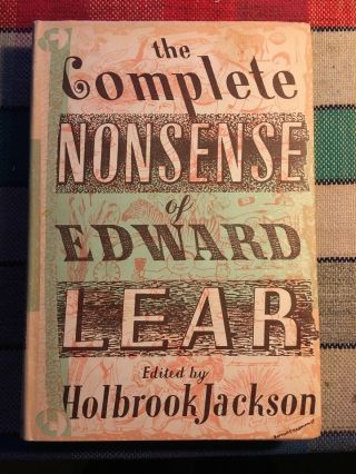 The Complete Nonsense Of Edward Lear,  Edited By Holbrook Jackson,  Faber 1969