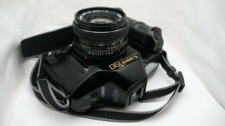 Canon T90 SLR 35mm Film Camera with 50mm f1.  8 FD Lens - - Film 4