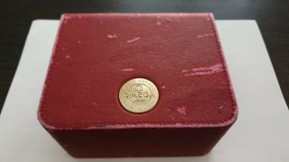 Vintage Omega Watch Box.  Red.