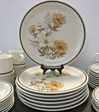 7 Vintage Town & Country Stoneware Dinner Plate 