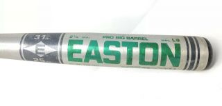 Easton Pro Big Barrel Youth Basebll Bat 31 " /25 Oz L9 3125,  Vintage Green Silver