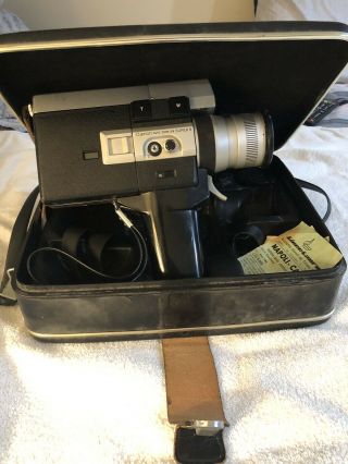 Canon Auto Zoom 518 Sv 8 Movie Camera With Canon Hard Case