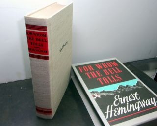 Ernest Hemingway For Whom The Bell Tolls " A " W/slipcase 471p Very Fine/mint Nr